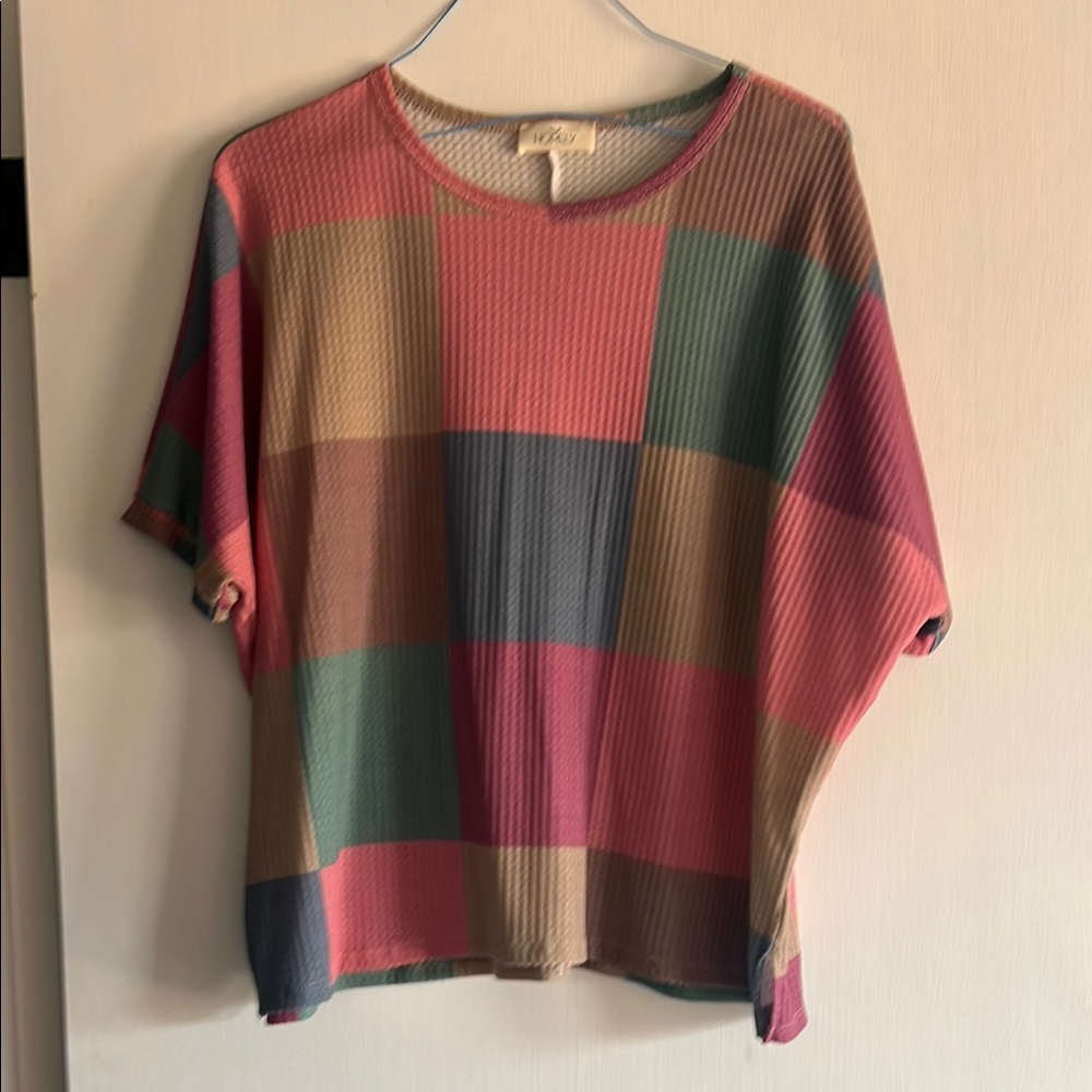Colorful Plaid Women's Top